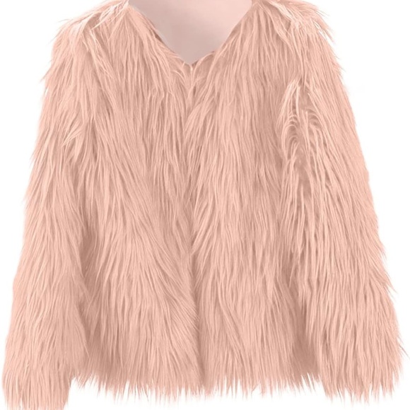 Blush Faux Fur Teddy Jacket - Picture 5 of 9